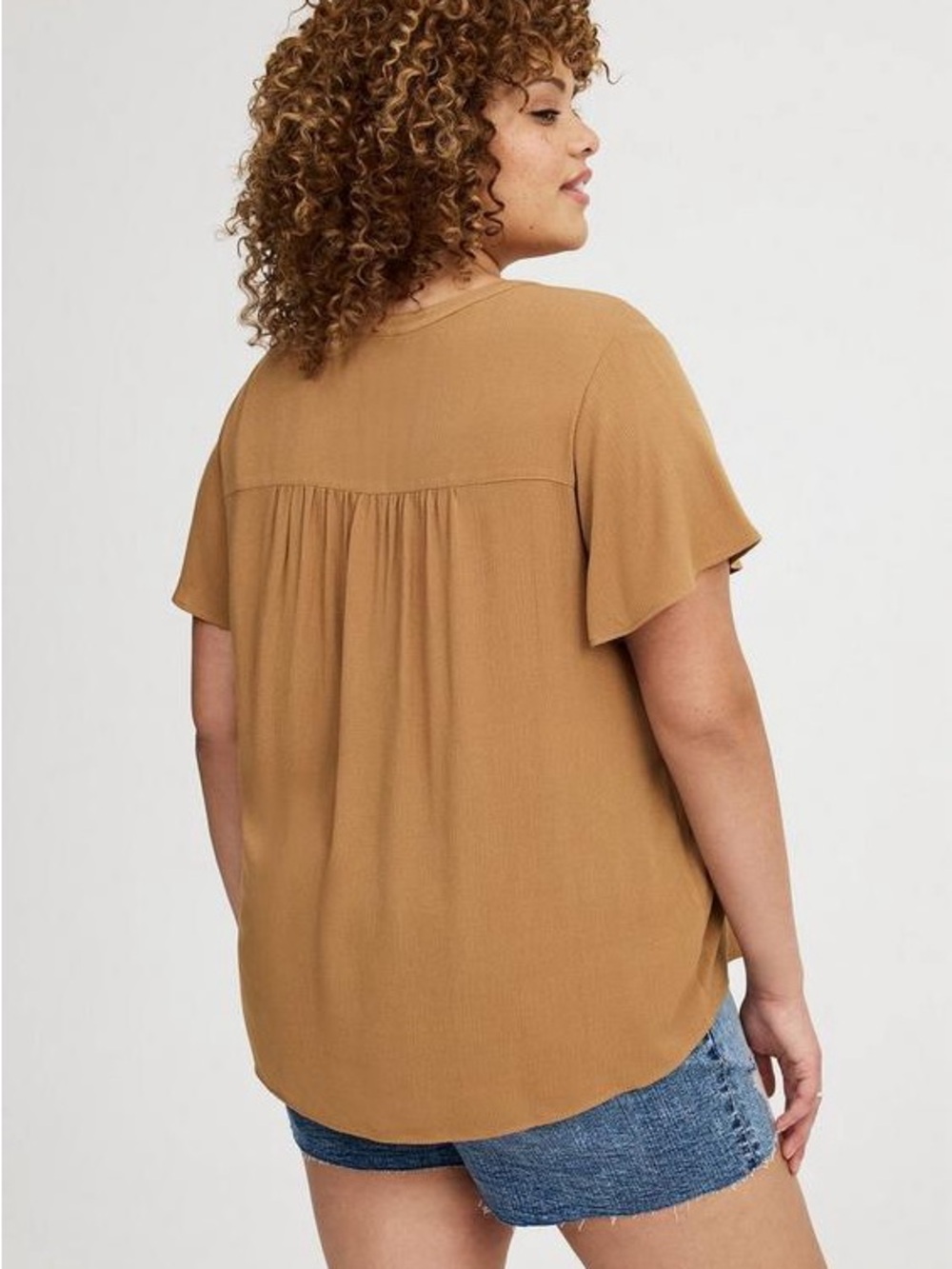 Torrid Crinkle Gauze Flutter Sleeve Top
Size 2X - Picture 3 of 7